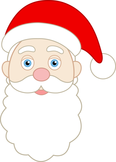 395x550 Face Clipart Santa Claus