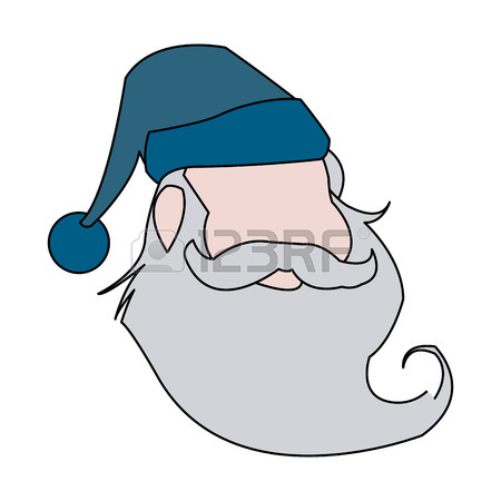 450x450 Funny Face Santa Claus Christmas Celebration Image Vector