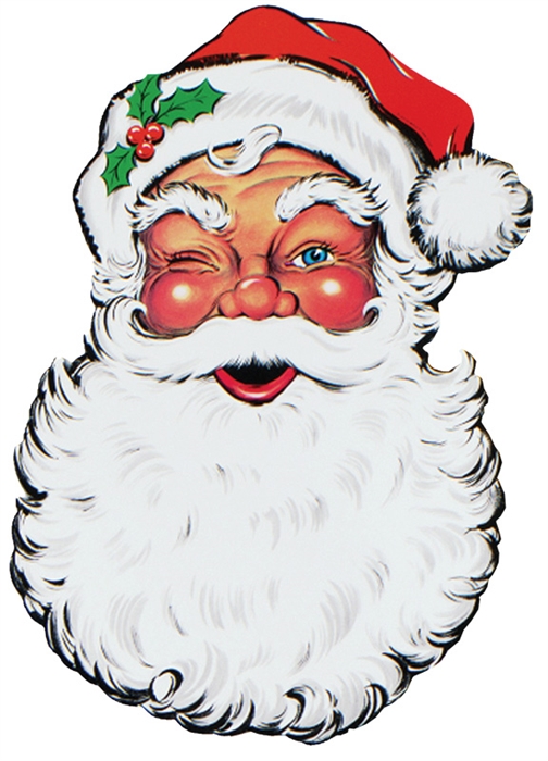 504x700 26 Inch Display Santa Face Cutout