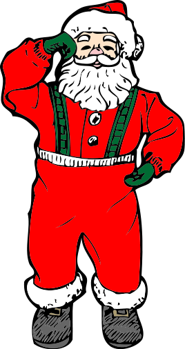 268x506 Free Santa Claus Clipart Public Domain Christmas Clip Art 3 Image