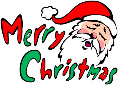 400x289 Merry Christmas Santa Clipart