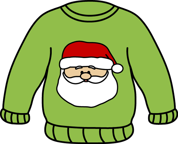 600x486 Santa Sweater Clip Art