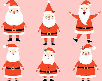 340x270 Santa Claus Clipart Etsy