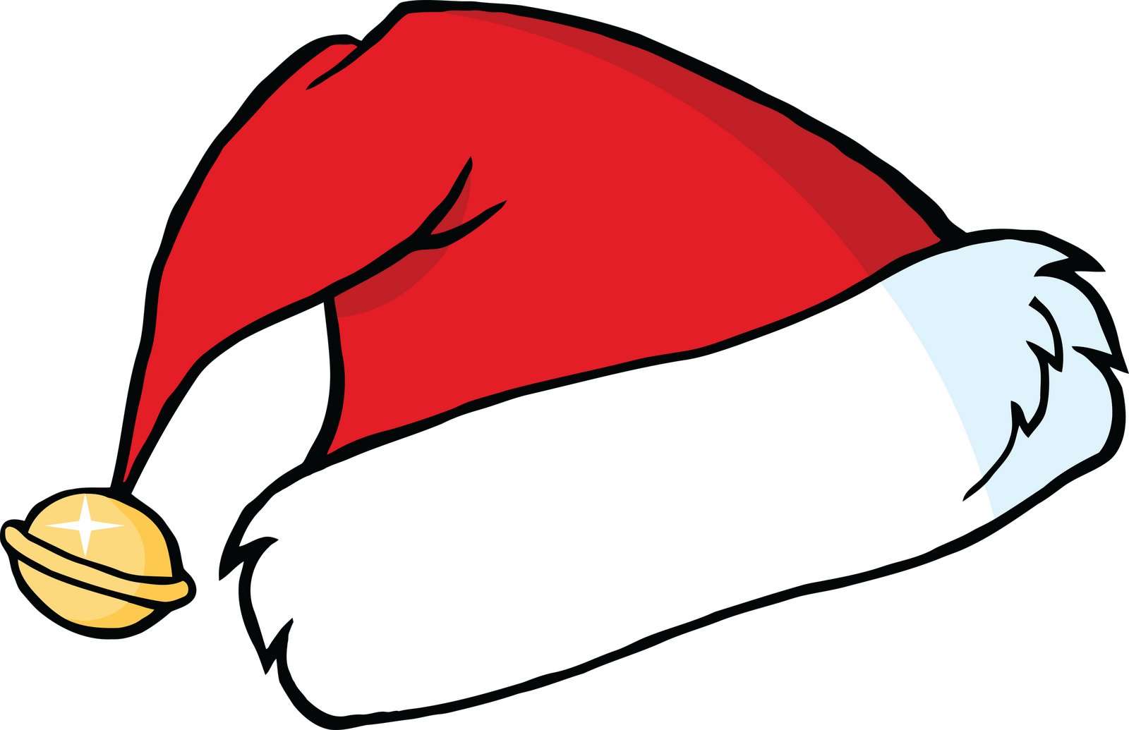 1600x1035 Santa Hat Clipart Tilted