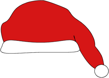 352x254 Clipart Santa Hat