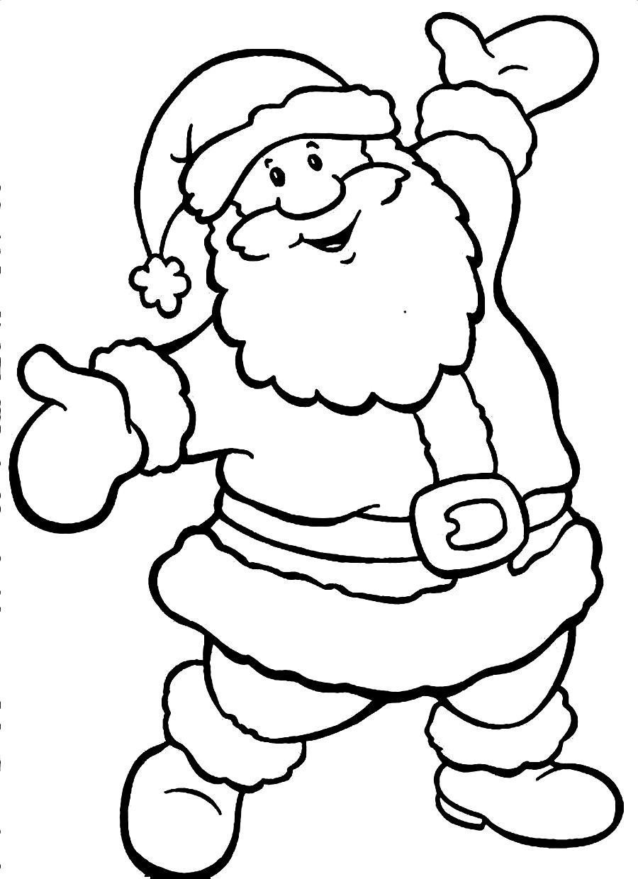 900x1240 Pictures Of Santa Claus To Color
