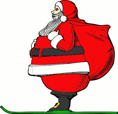 384x372 Free Santa Claus Clipart