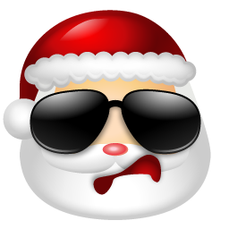 256x256 Santa Claus Cool Icon