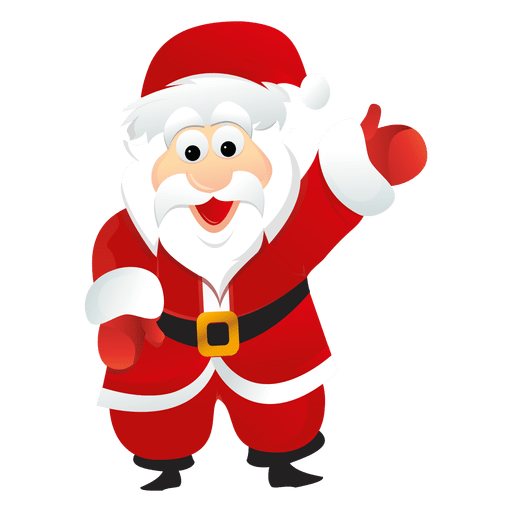 512x512 Santa Claus Raising Hand Png Transparent Photo