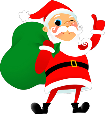 340x368 Santa Clip Art