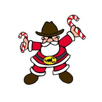 400x400 Santa Clipart Cowboy