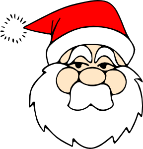 288x300 Santa Clip Art Black And White Clipart Panda