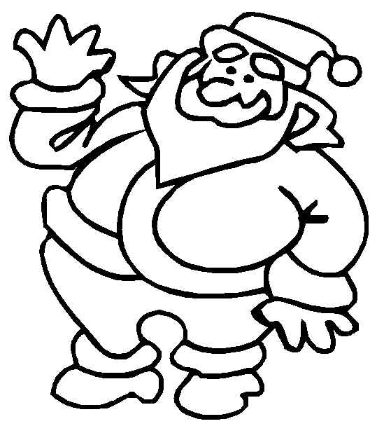539x618 Santa Coloring Pages