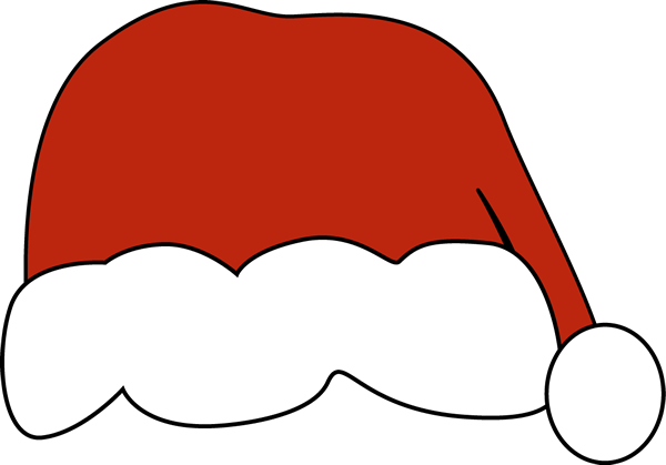 600x419 Big Red Santa Hat Clip Art