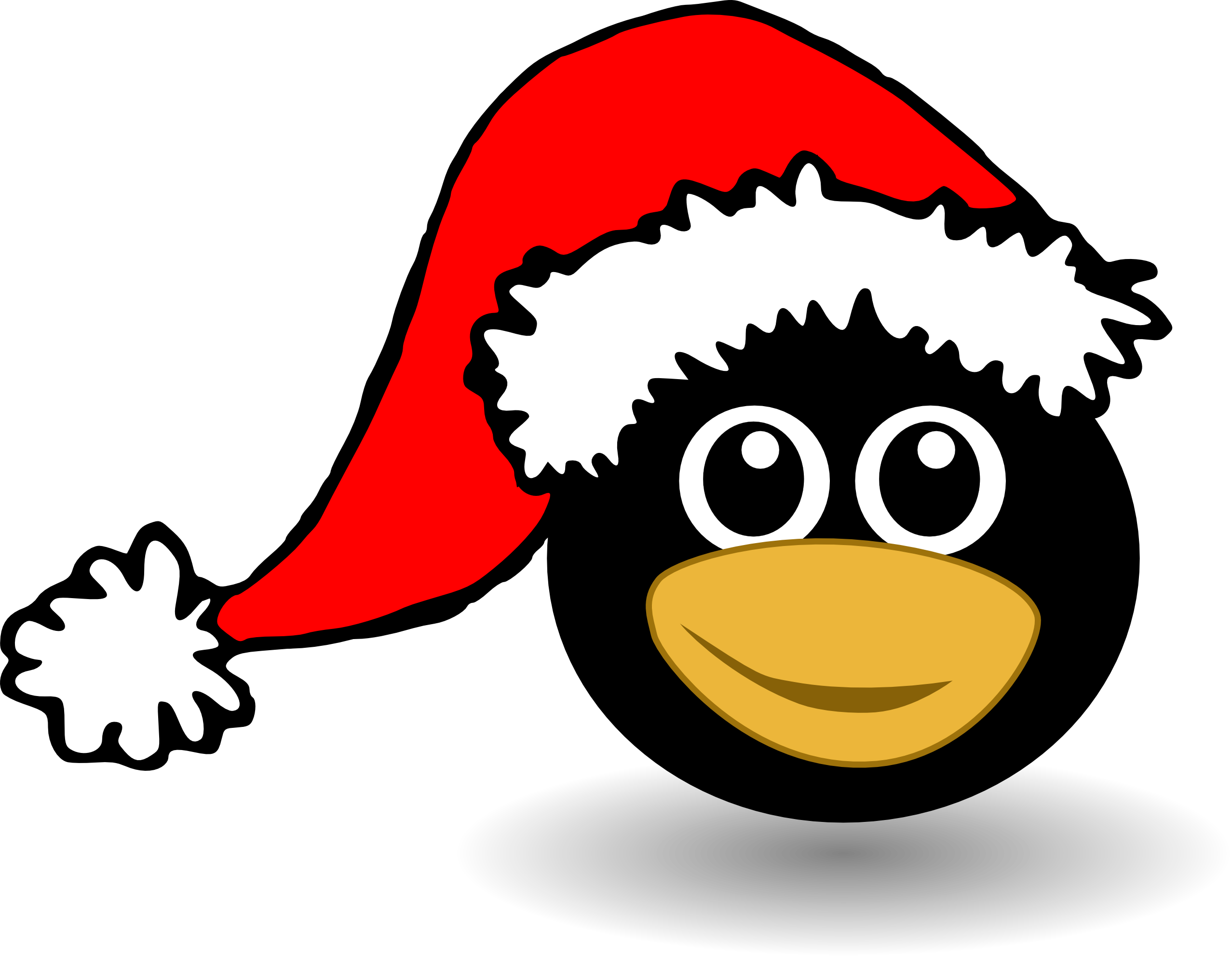 2555x1982 Clip Art Santa Hat
