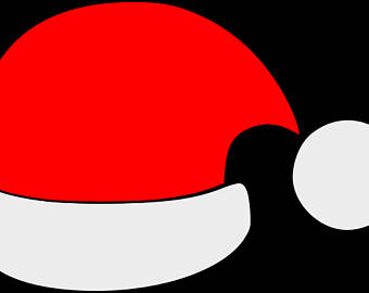 340x270 Santa Hat Svg For Cricut Amp Silhouette Santa Hat Dxf Png