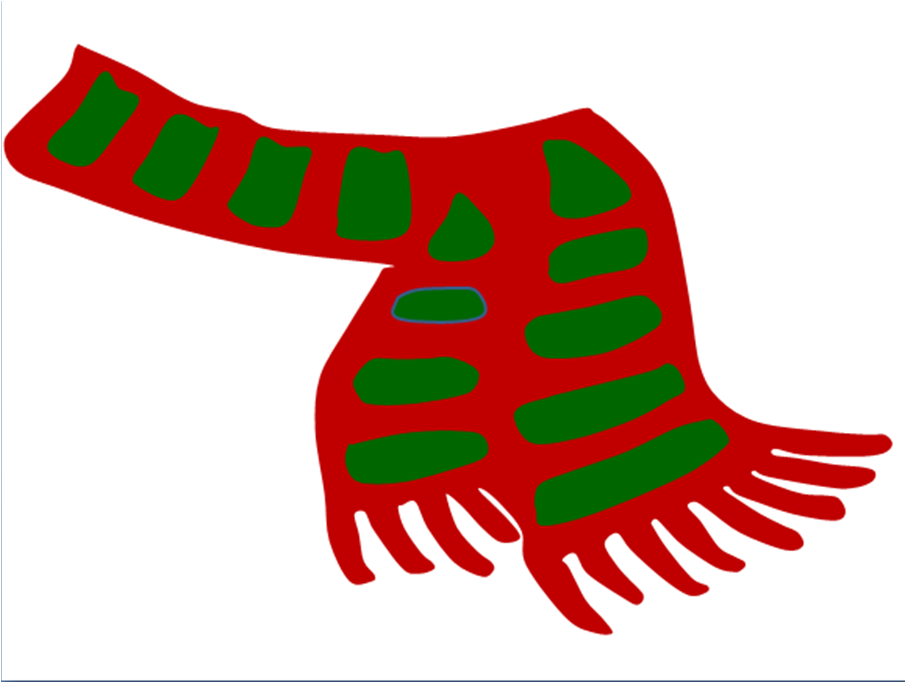 906x683 Santa Clipart Scarf
