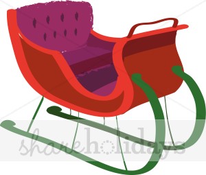300x255 Plush Sleigh Ride Santa's Sleigh Clipart