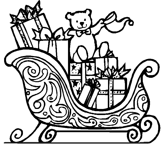 680x596 Sleigh Coloring Pages, Santa Sleigh Printables Learn To Coloring