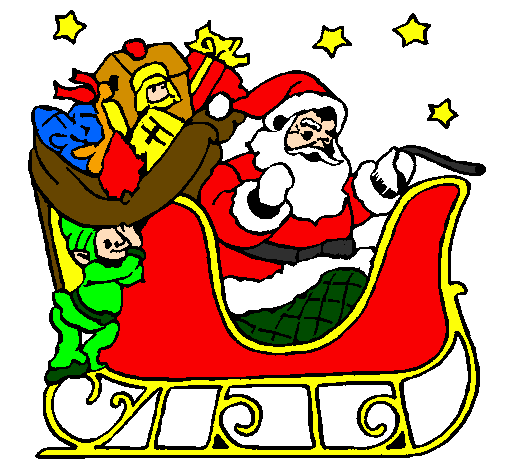 505x470 Sleigh Clipart Father Christmas Sleigh