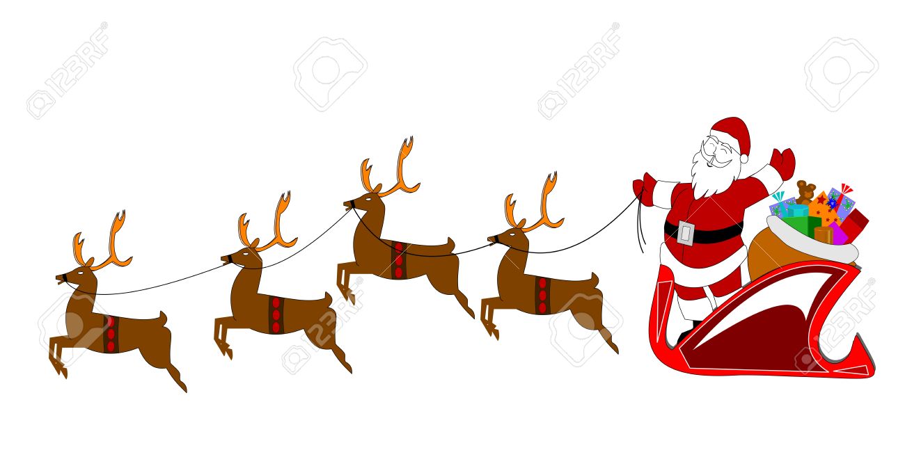 1300x670 Sleigh Clipart Reindeer Sleigh
