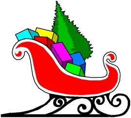 269x242 Santa Sleighs Clip Art