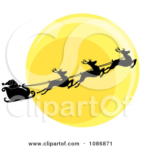 450x470 Sleigh Silhouette Clip Art