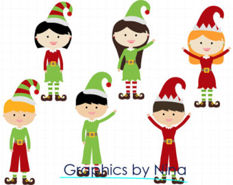 340x270 Elves Clipart Etsy