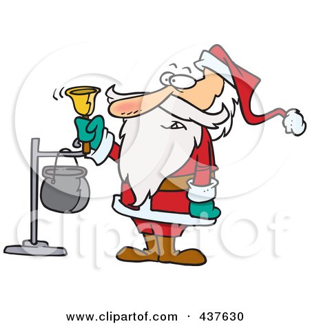 450x470 Royalty Free (Rf) Clip Art Illustration Of A Cartoon Santa