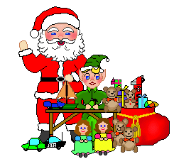 245x224 Santa And Elf Clipart