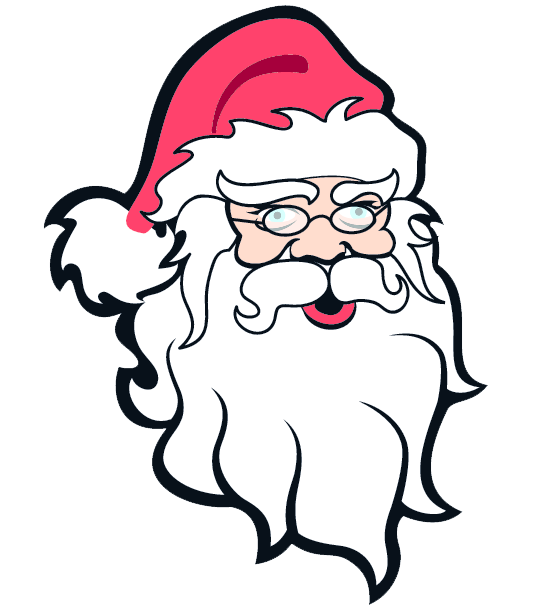 550x605 Classical Clipart Santa Claus