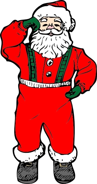312x590 Dancing Santa Clip Art Free Vector In Open Office Drawing Svg