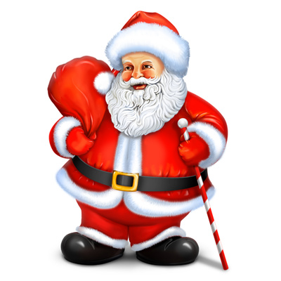 400x400 Santa Clause Clip Art