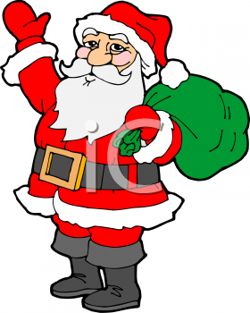 280x350 Santa Clause Clip Art