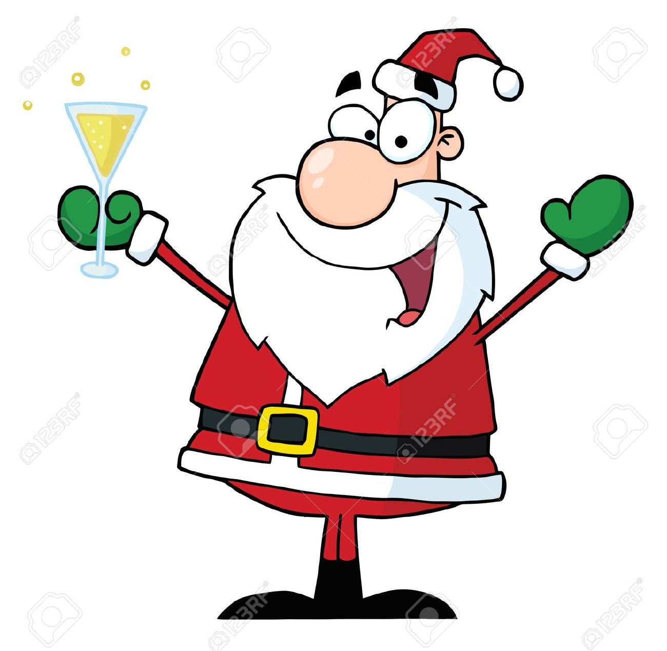 1300x1269 Santa Cartoon Clipart