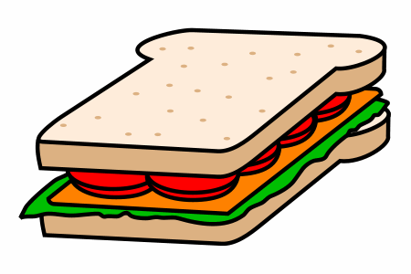450x300 Cartoon Sandwich Clipart 1969929
