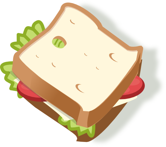 555x494 Tuna Sandwich Clipart