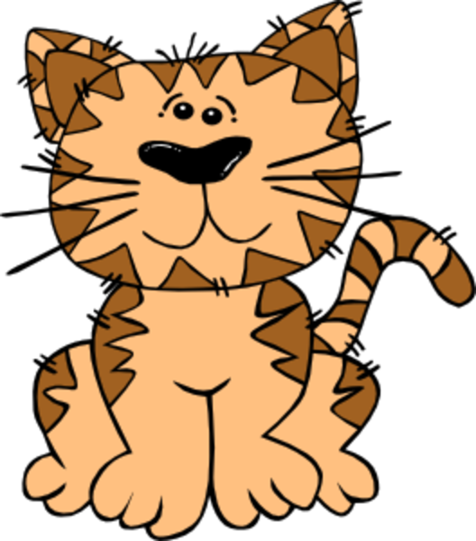 528x600 Gerald G Cartoon Cat Sitting Med Free Images