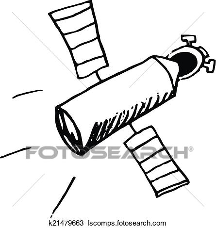 445x470 Clipart Of Satellite K21479663