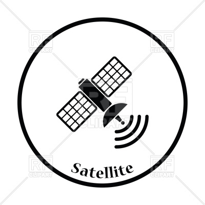 400x400 Satellite Icon Royalty Free Vector Clip Art Image