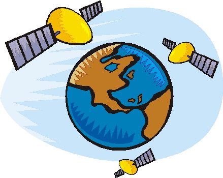 439x350 Satellite In Orbit Clip Art Cliparts