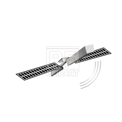 400x400 Artificial Earth Satellite Free Vector Clip Art Image