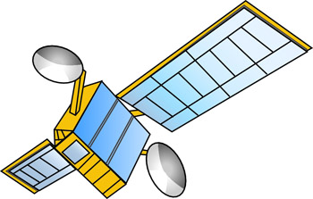 350x223 Satellite Clipart