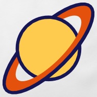 190x190 Planet Saturn (Cartoon) Baby Bib Spreadshirt
