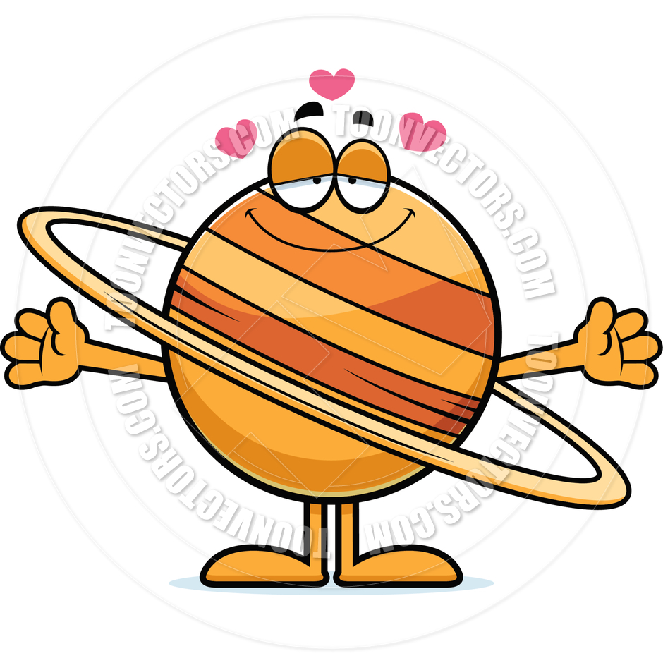 940x940 Cartoon Saturn Hug By Cory Thoman Toon Vectors Eps