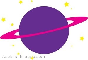 300x207 Clipart Illustration Of The Planet Saturn