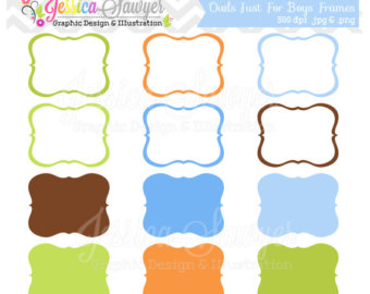 340x270 Instant Download Whimsical Labels Tag Clipart Printable