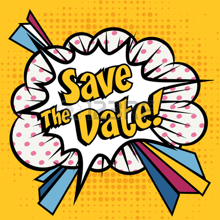 450x450 Save The Date Pop Art Royalty Free Cliparts, Vectors, And Stock