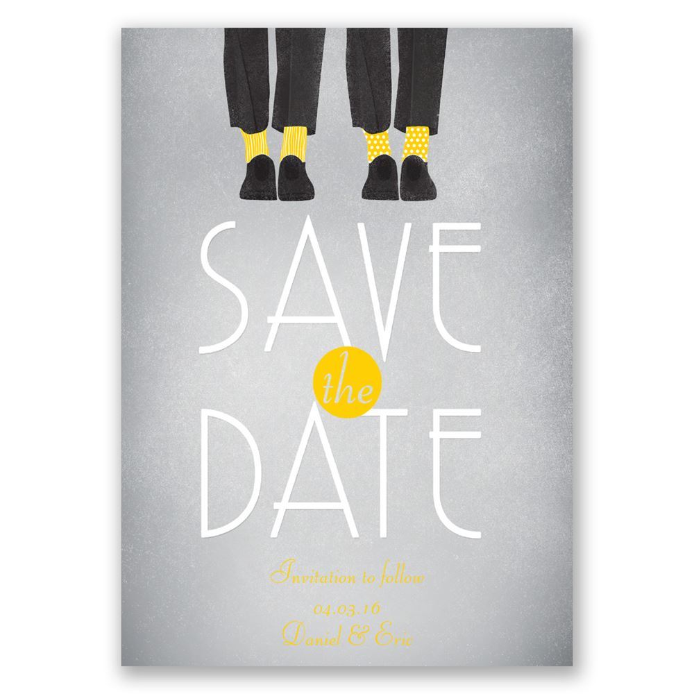 1000x1000 Dancing Shoes Mr And Mr Save The Date Card Invitations By Dawn