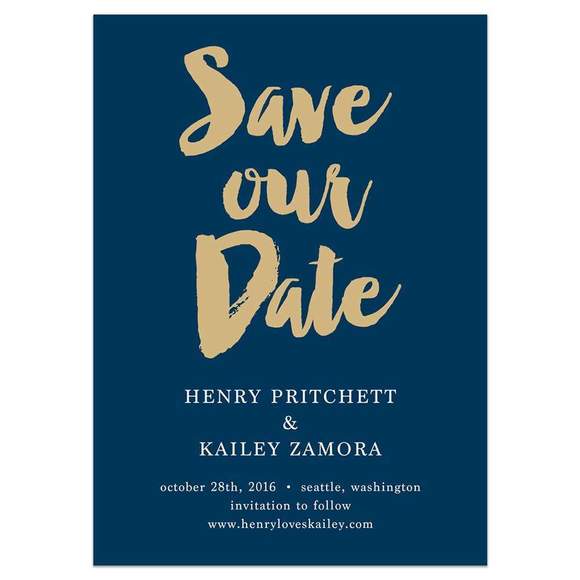 580x580 Save The Date Paper Hive Studio